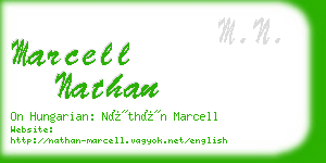 marcell nathan business card